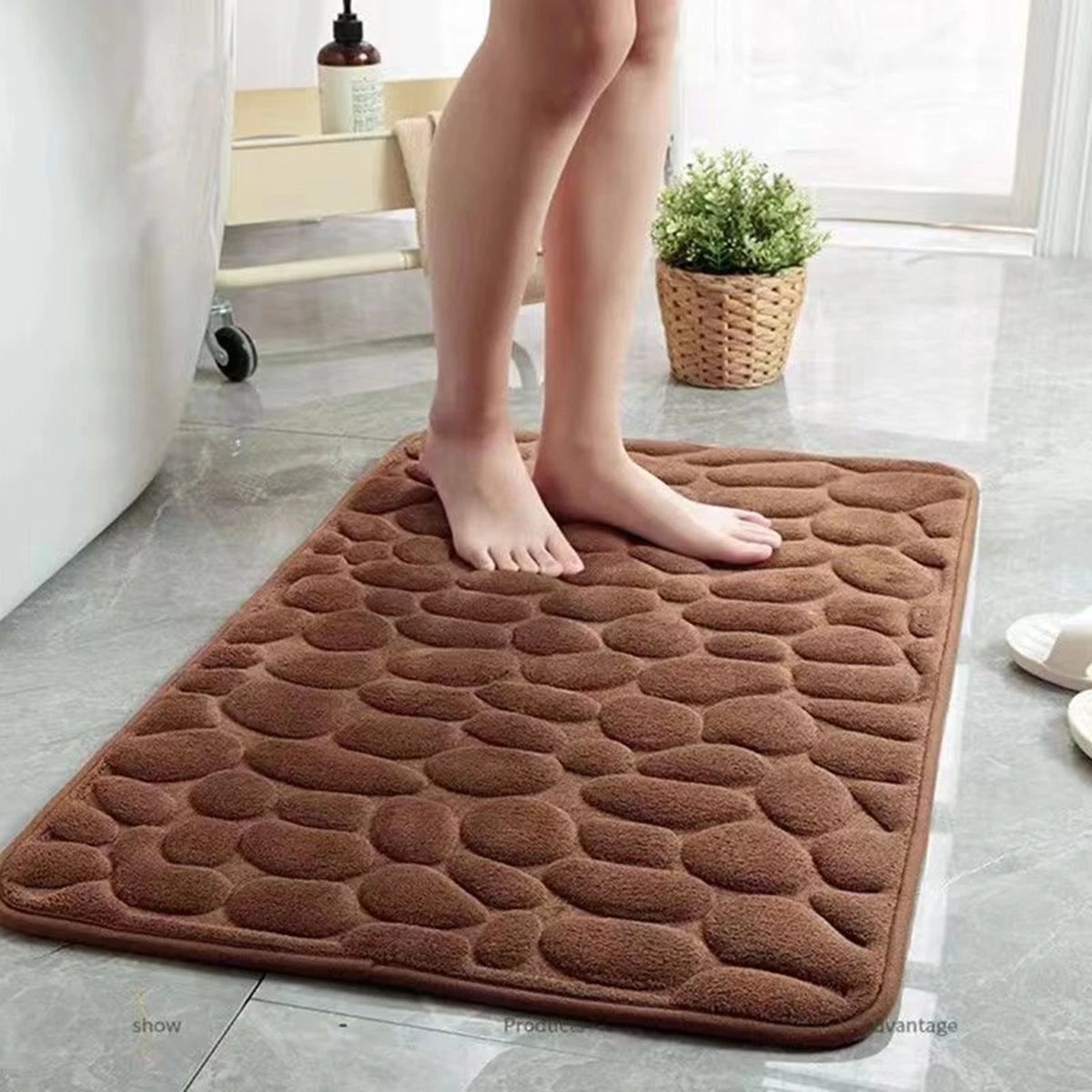 Alfombrilla de Baño Antideslizante 3D Absorbente